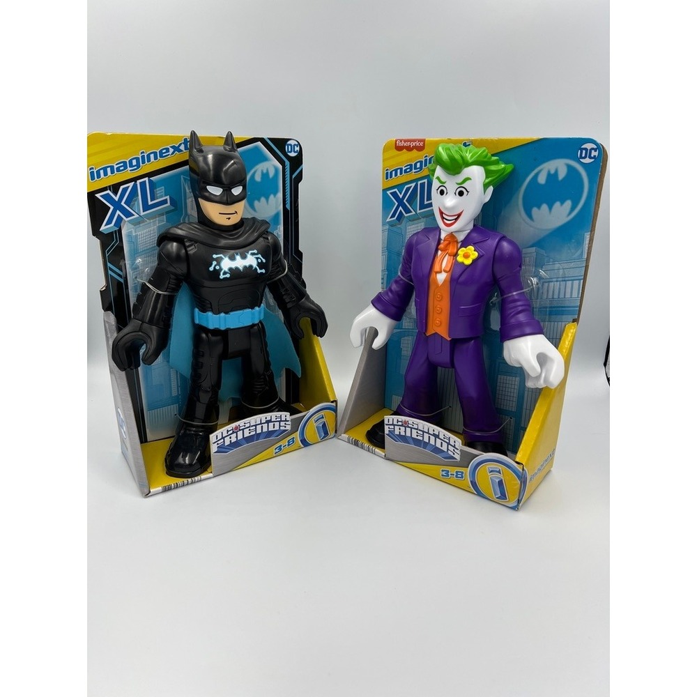 Fisher-Price Imaginext XL DC Super Friends 10" Batman & Joker New Action Figures